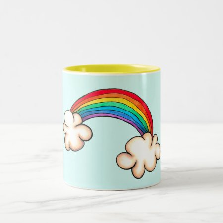 Rainbow And Clouds Mug