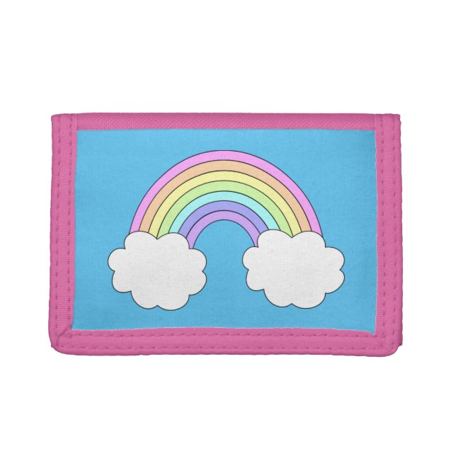 Rainbow And Clouds Photo Wallet (Front)