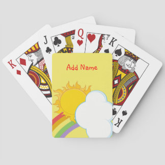 Rainbow and Clouds Poker Cards