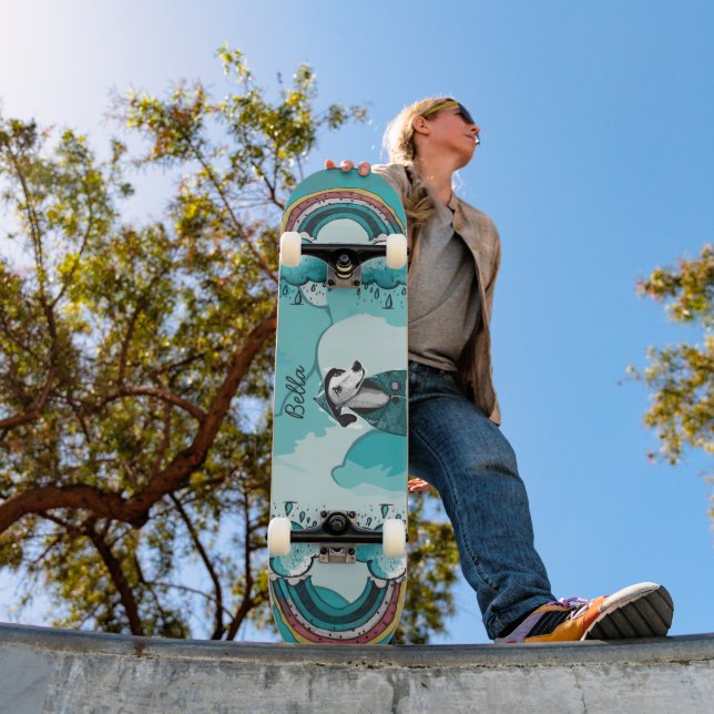 Rainbow and Dog Skateboard (Outdoor 1)