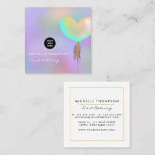 Rainbow and Gold Business Card