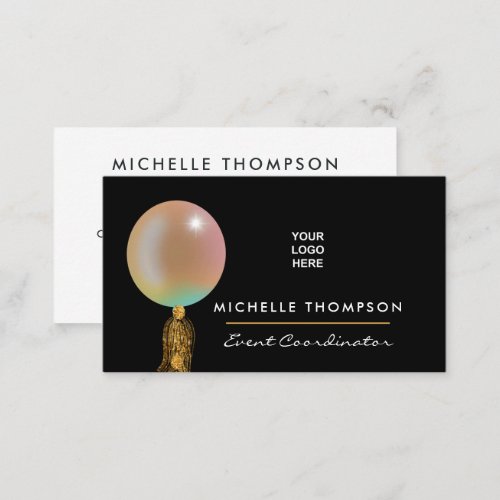 Rainbow and Gold Business Card