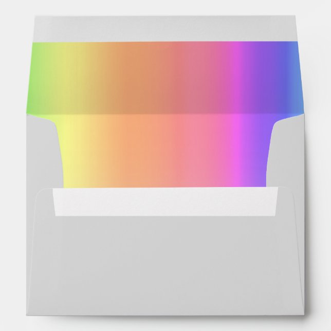 Rainbow and Gray Envelope (Back (Bottom))