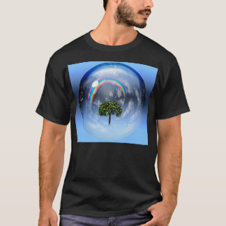 Rainbow and green tree T-Shirt
