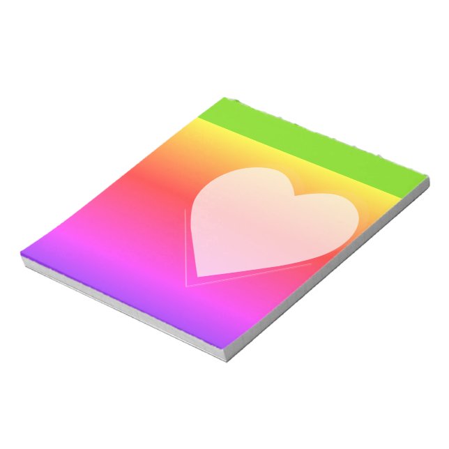 Rainbow and heart post-it notes (Rotated)