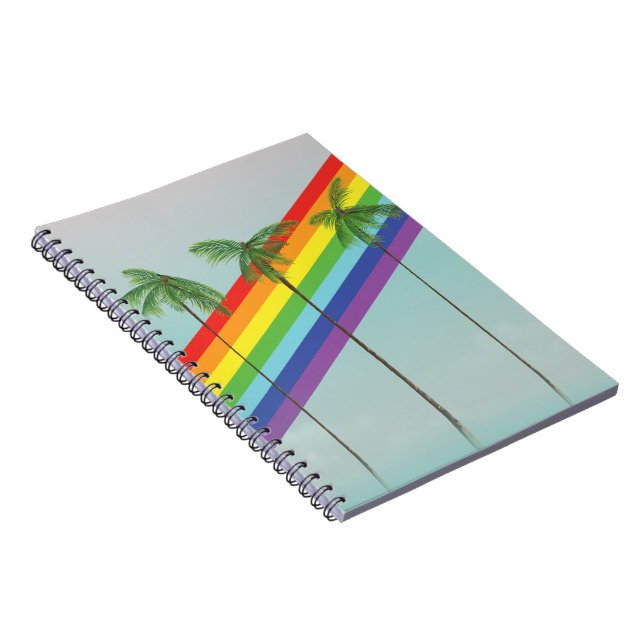 Rainbow and Palms Notebook (Right Side)