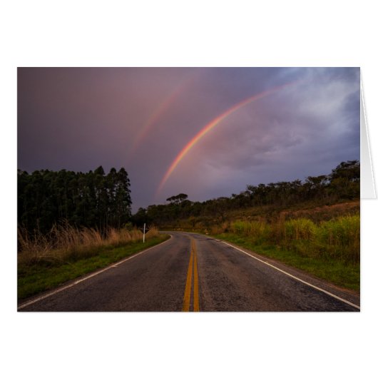 Rainbow And Road Cards (Front Horizontal)