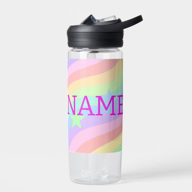 Rainbow and stars water bottle (Left)