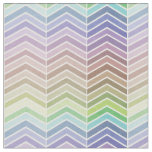Rainbow and Textured Chevron Pattern Fabric