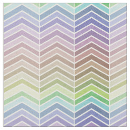 Rainbow and Textured Chevron Pattern Fabric