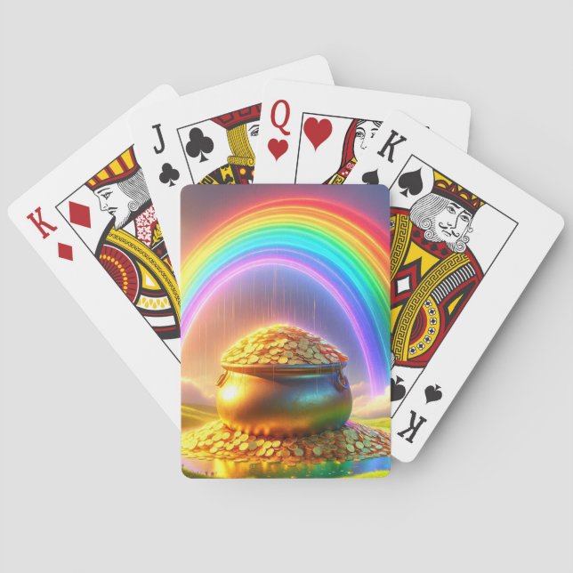 Rainbow and Treasure Poker Cards (Back)