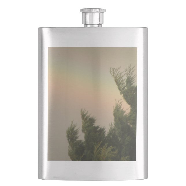 Rainbow and Trees Flask (Front)
