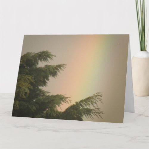 Rainbow and Trees Greeting Card