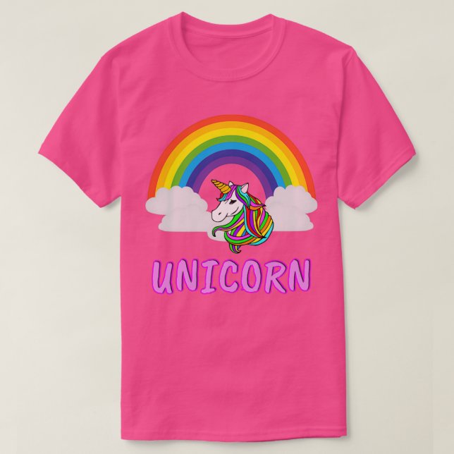 Rainbow and unicorn T-Shirt (Design Front)