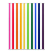 Rainbow and white stripes