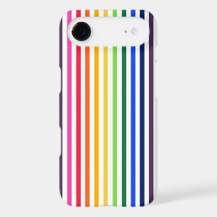 Rainbow and white stripes iPhone 17 air case