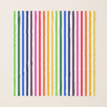 Rainbow and white stripes