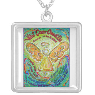 Rainbow Angel Cancer Cannot Necklace Jewelry
