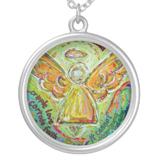 Rainbow Angel Cancer Cannot Necklace Jewelry