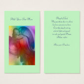 Rainbow  Angel Daily Prayer Card (Front & Back)