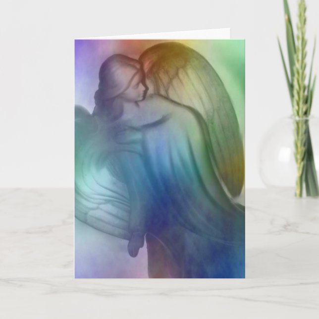 Rainbow Angel Greeting Card (Front)