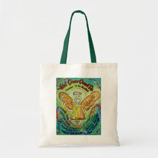 Rainbow Angel What Cancer Cannot Do Tote Bags