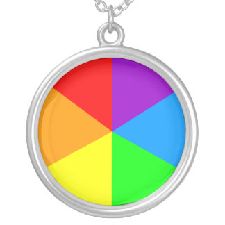 Rainbow Angles Silver Plated Necklace