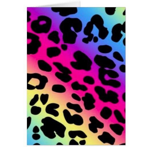 Rainbow Animal Print Cards (Front)