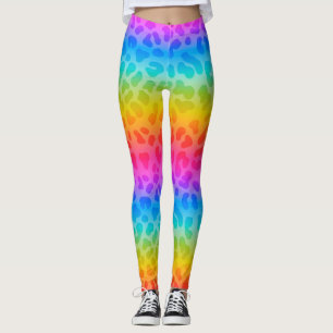 Rainbow animalier leggings