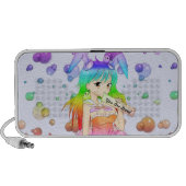 Rainbow Anime Bunny Girl Speaker (Front)