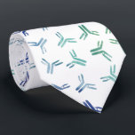Rainbow Antibodies Neck Tie<br><div class="desc">Antibodies are a simple design,  but they look quite sophisticated with a rainbow watercolor background.</div>