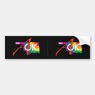 Rainbow AOK Bumper Sticker! Bumper Sticker
