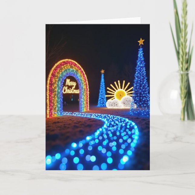 Rainbow Arch Christmas Card (Front)