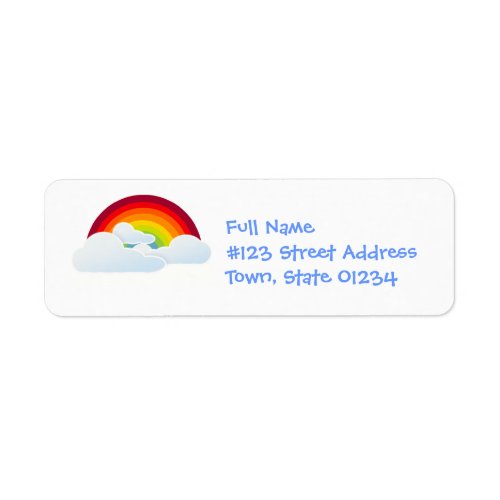 Rainbow Arch Mailing Labels