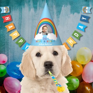 Rainbow Arch Over The Clouds Baby's First Birthday