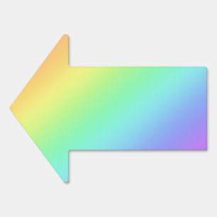 Rainbow Arrow Lawn Sign