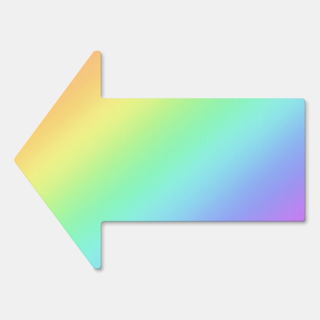 Rainbow Arrow Lawn Sign (Front)