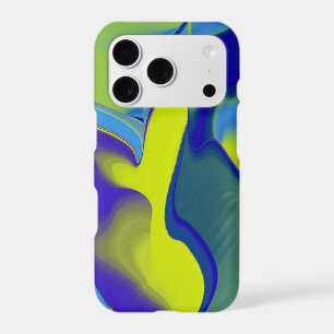 Rainbow Art 3D Abstract in yellow purple green iPhone 17 Pro Case