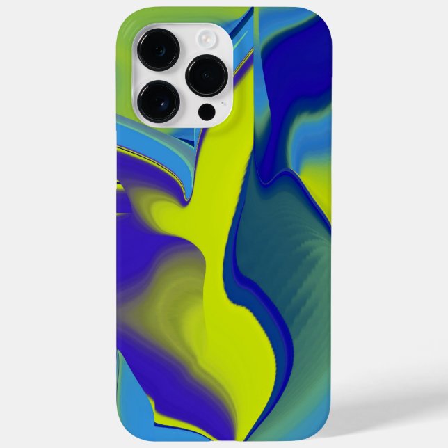 Rainbow Art 3D Abstract in yellow purple green Case-Mate iPhone Case (Back)