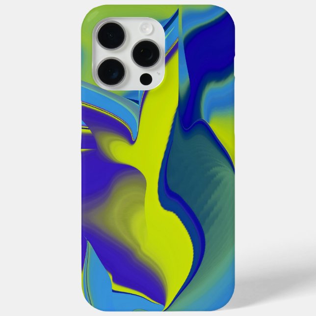 Rainbow Art 3D Abstract in yellow purple green Case-Mate iPhone Case (Back)