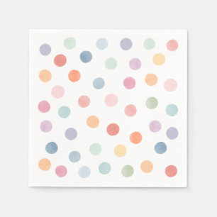 Rainbow Art Birthday Party Napkins