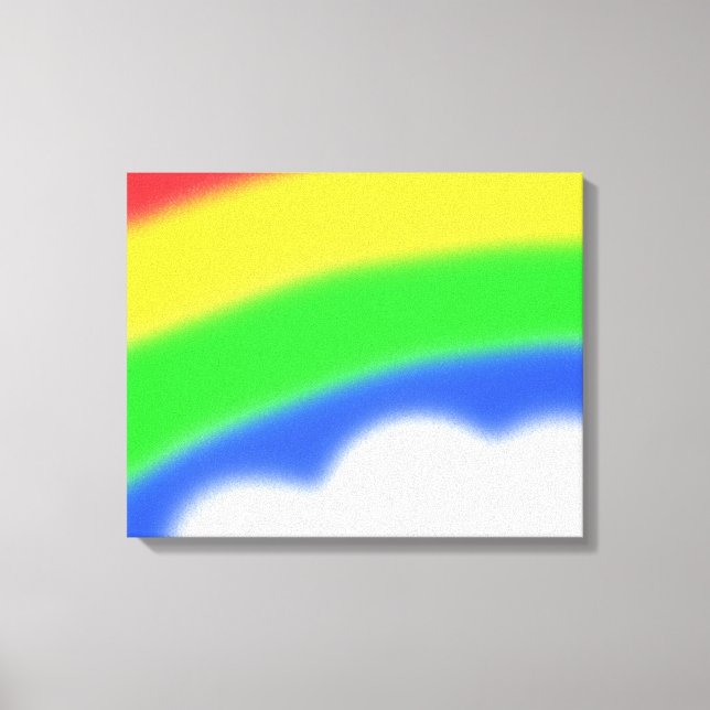 Rainbow Art Wrapped Canvas Print (Front)