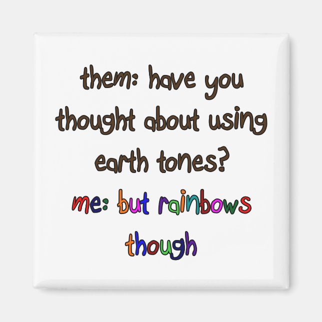 Rainbow Artist Magnet (Front)