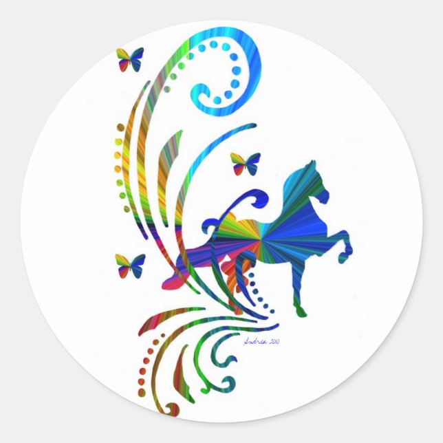 Rainbow ASB Classic Round Sticker (Front)