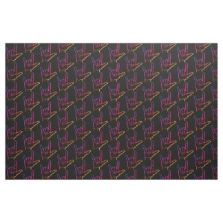 Rainbow ASL I Love You Patterned Fabric