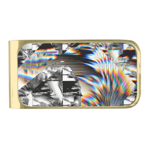 Rainbow Assault   Gold Finish Money Clip