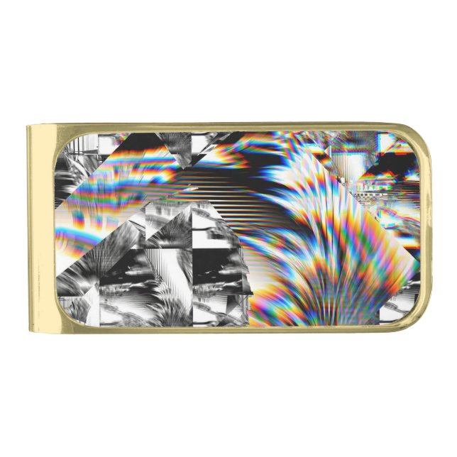 Rainbow Assault   Gold Finish Money Clip (Front)