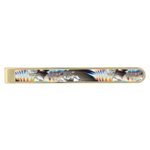 Rainbow Assault    Gold Finish Tie Bar