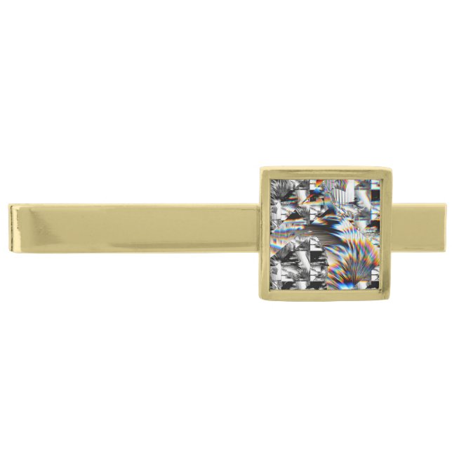 Rainbow Assault   Gold Finish Tie Bar (Front)
