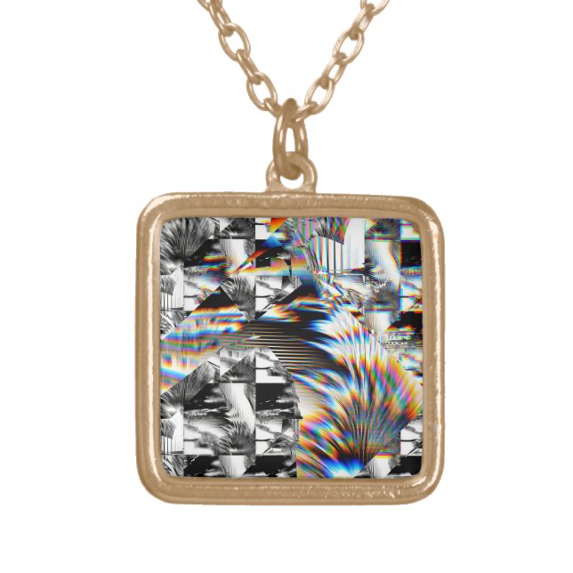 Rainbow Assault   Gold Plated Necklace (Front)